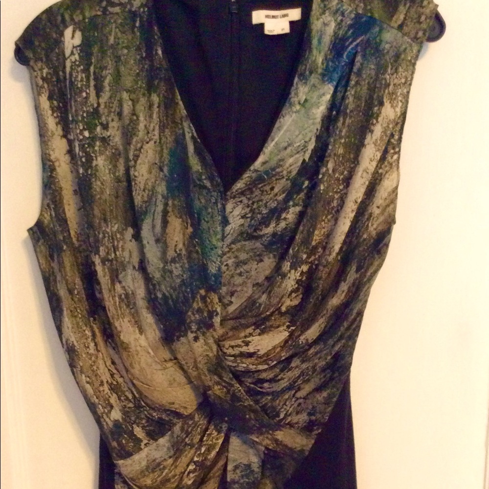 Helmut Lang silk sleeveless blouse